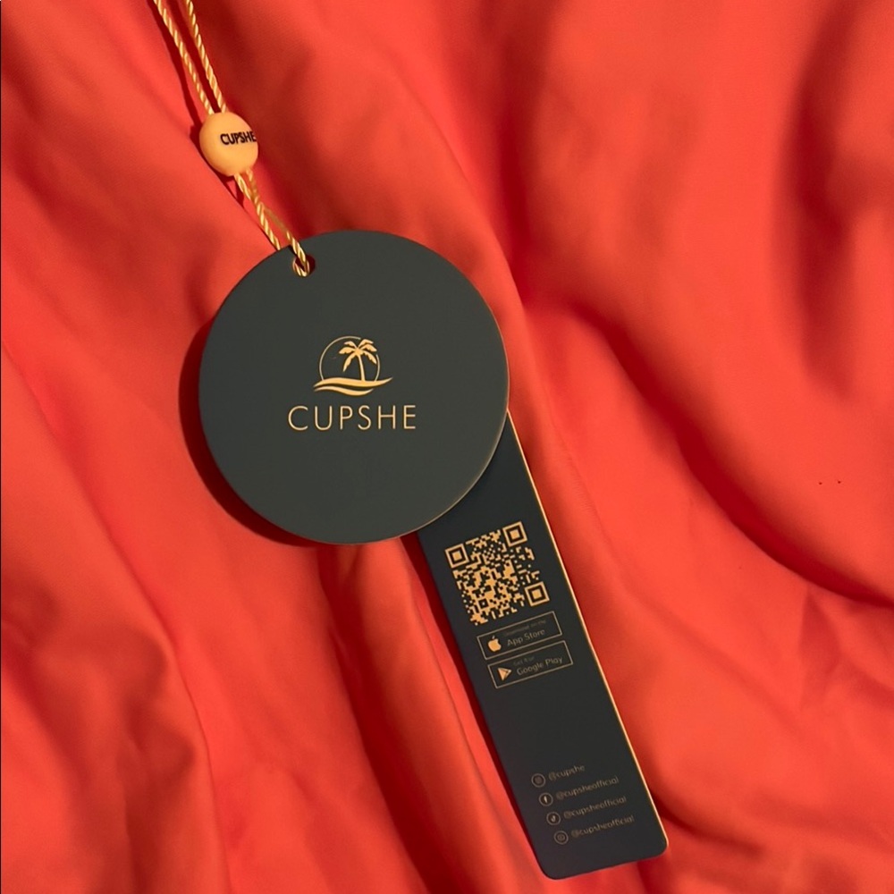 Cupshe Vibrant Coral Swimwear